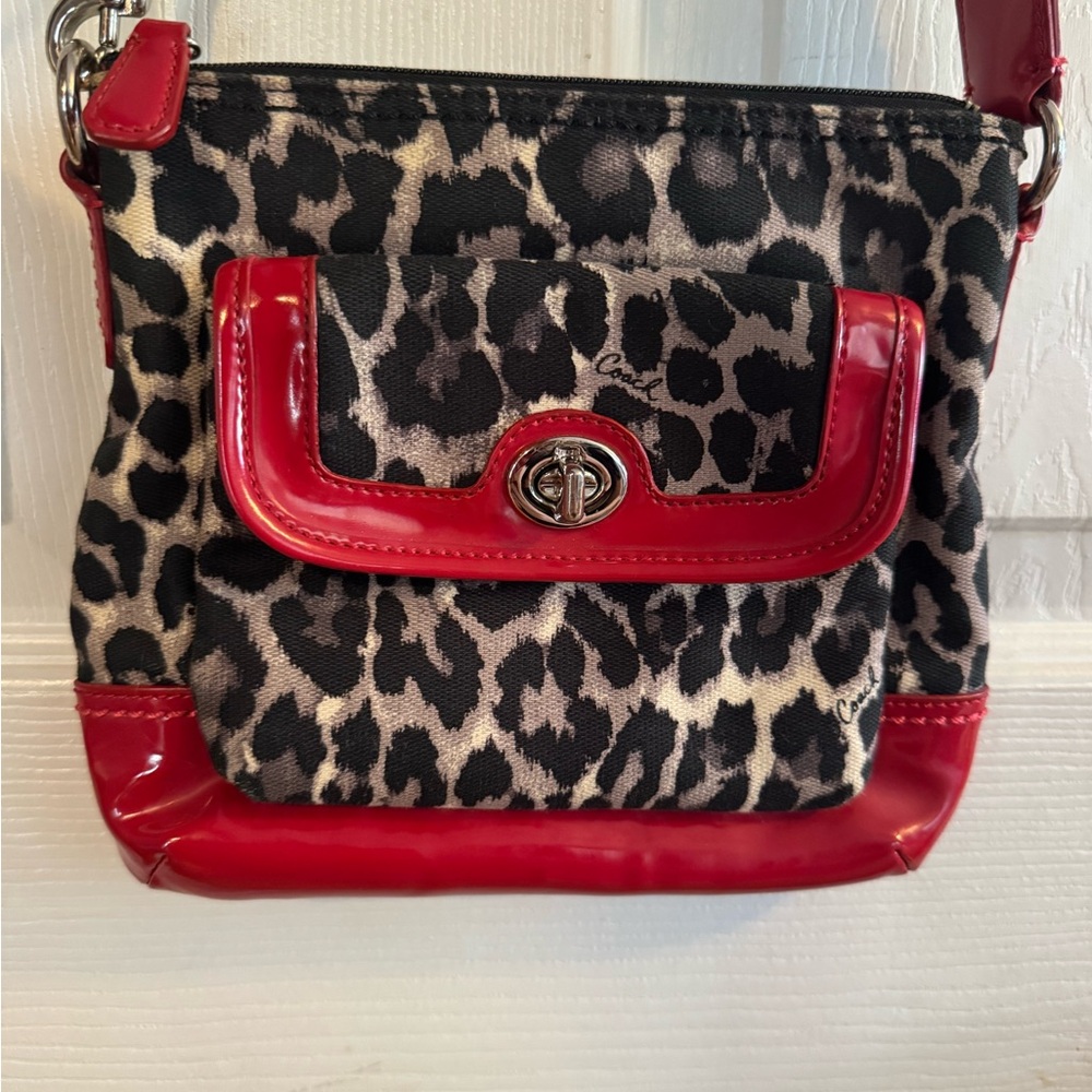 🔥❤️ Coach Park Ocelot Small Crossbody – Leopard Print Y2K Vintage ❤️🔥